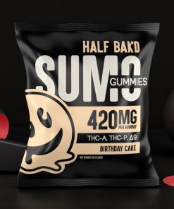 Half Bak'd SUMO Birthday Cake 840mg Gummies 2ct