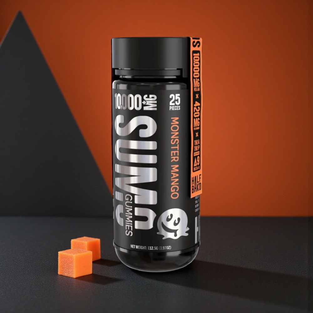 Half Bak'd SUMO Monster Mango 10,000mg Gummies 25ct