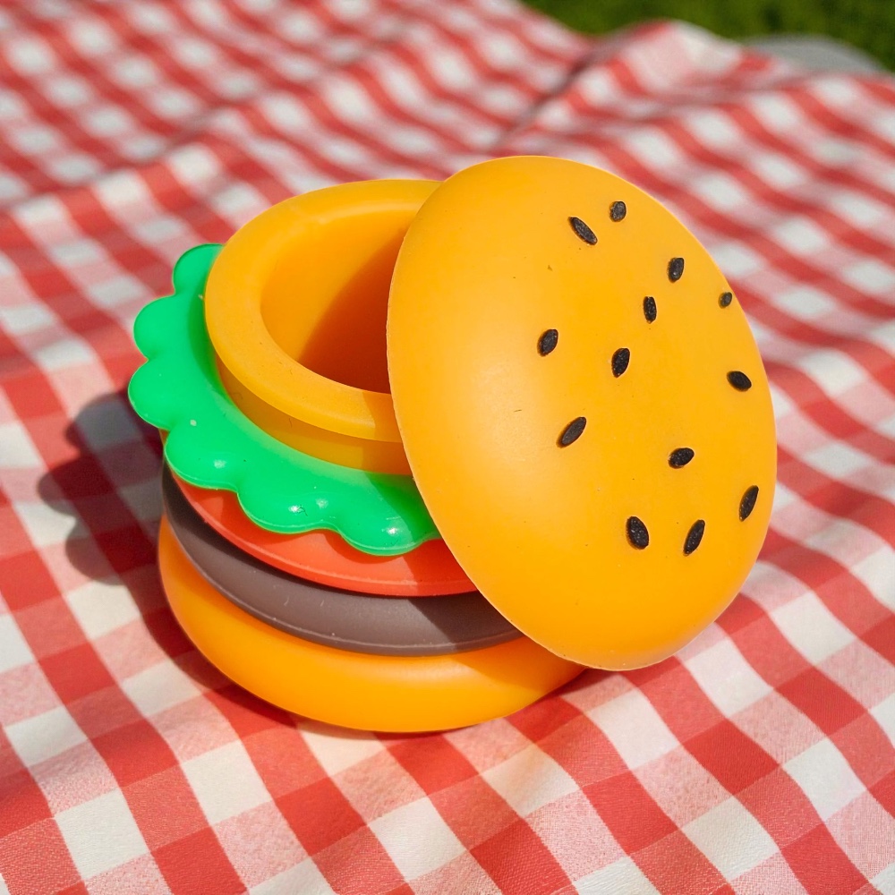 Hamburger Silicone Dab Container