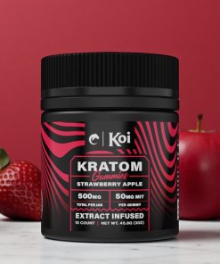 Koi Kratom Strawberry Apple Gummies 500mg
