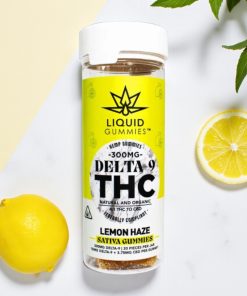 Liquid Gummies Lemon Haze 4:1 THC:CBD 300mg Sativa Gummies 20ct
