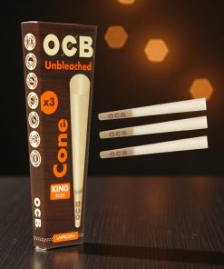 OCB Unbleached King Sized Cones 3pk
