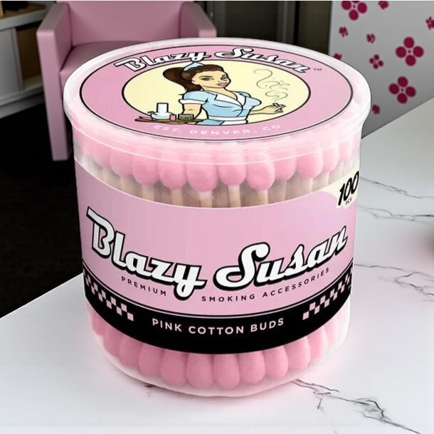 Blazy Susan Pink Cotton Buds 100ct