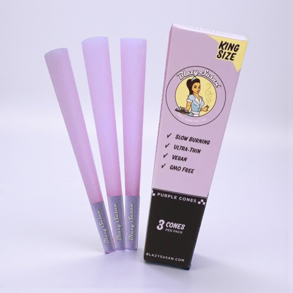 Blazy Susan Purple King Size Cones 3pk