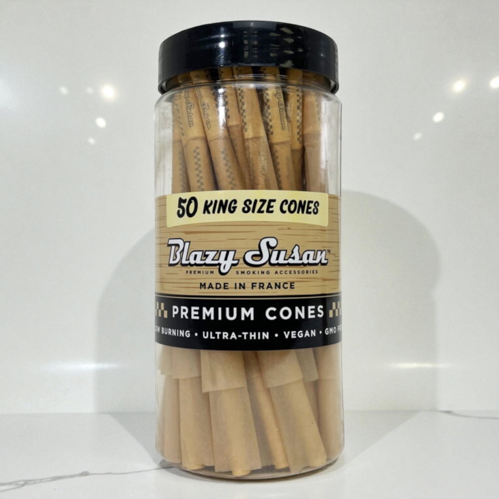 Blazy Susan Unbleached King Sized Cones 50pk