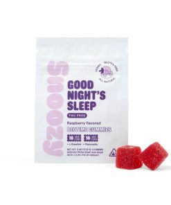 Snoozy Good Night's Sleep THC-Free Bedtime 40mg Gummies 2ct