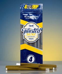 Twisted Hemp Blue Banana Hemp Wraps 4pk