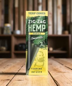 Zig Zag Hemp Cones 2pk- Limincello