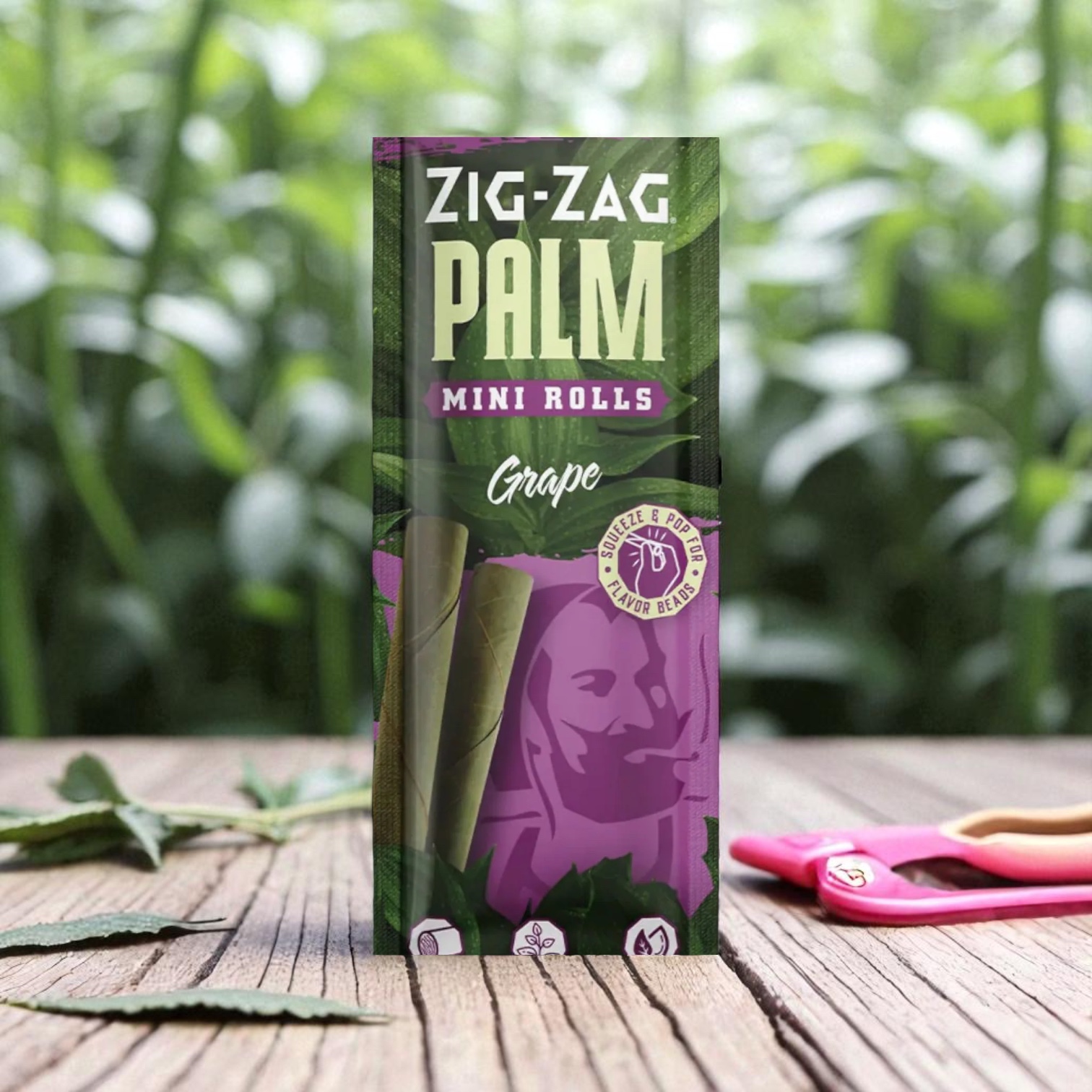 Zig Zag Grape Palm Mini Rolls 2pk
