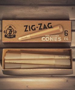 Zig Zag Unbleached 1 ¼ Cones 6pk