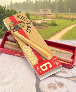 Zig Zag Unbleached King Sized Cones 3pk