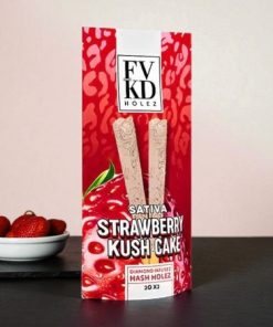 FVKD Holez Strawberry Kush Cake Diamond Infused 2g Hash Holez 2ct