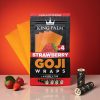 King Palm Strawberry Goji Wraps w/ Tips 4pk