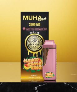 Muha Meds Melted Diamonds Mango Peach Rings 3.5g Disposable