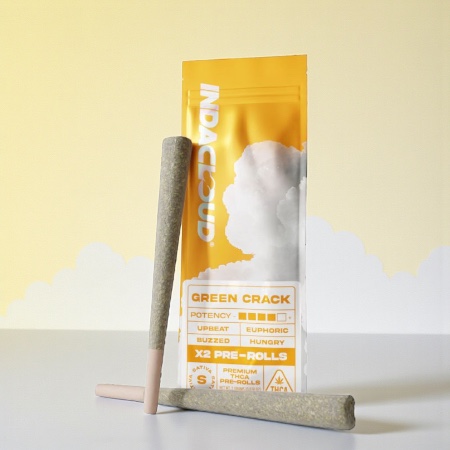 IndaCloud Green Crack 1g Pre-Rolls 2pk
