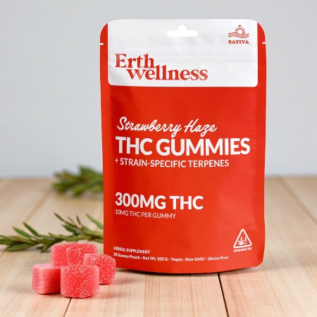 Erth Wellness Strawberry Haze 300mg Gummies