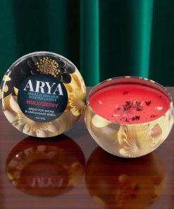 Arya Smoke Odor Eliminator High Fragrance 8oz Concentration Candles- Holly Berry