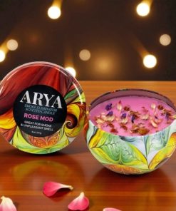Arya Smoke Odor Eliminator High Fragrance 8oz Concentration Candles- Rose Mod