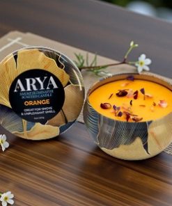 Arya Smoke Odor Eliminator High Fragrance 8oz Concentration Candles- Orange