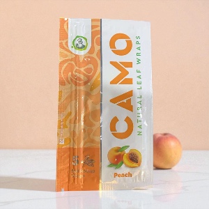 Camo Peach Natural Leaf Wraps 5pk