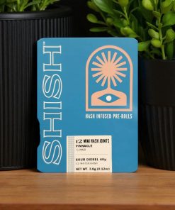 SHISH Pinnacle X Sour Diesel Ice Water Hash Infused Prerolls 12pk/3.6g