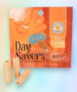 DaySavers King Size Pre-Rolled Tubes w/ Vanilla Flavor Wood Filter Tips 5pk