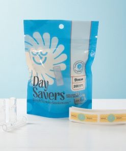 DaySavers 9mm Glass Filter Tips with Cigar Bands - 20ct