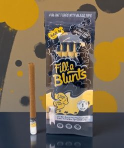 Fill-a Blunts Pre-Rolled Blunt Tubes w/ Glass Filter Tips 4pk