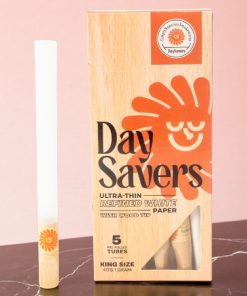 DaySavers King Size Pre-Rolled Tubes w/ Natural Wood Filter Tips 5pk