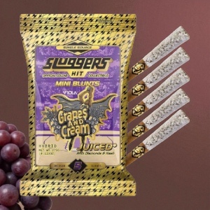 Sluggers Hit Grapes and Cream Juiced Mini Blunts 5pk