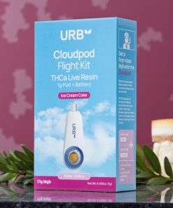Urb Ice Cream Cake THCa Live Resin Cloudpod Flight Kit