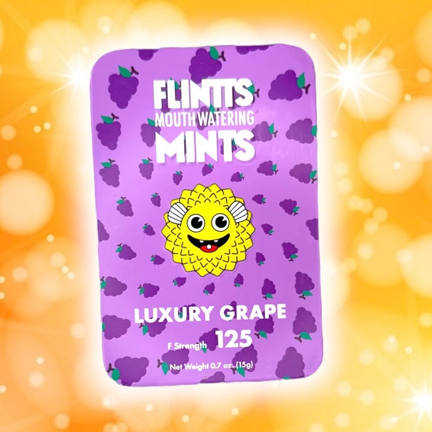 Flintts Mouth Watering Mints Luxury Grape F Strength 125