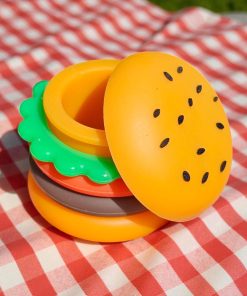 Hamburger Silicone Dab Container