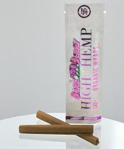 High Hemp Bare Berry Organic Hemp Wraps 2pk