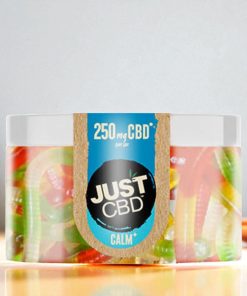 JustCBD Calm Hemp Infused Sugar Free Worms 250mg