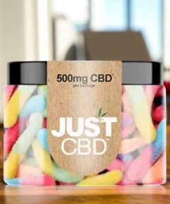 JustCBD Hemp Infused Sour Worms 500mg