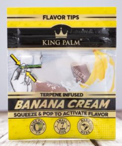 King Palm Banana Cream Flavor Tips 2pk