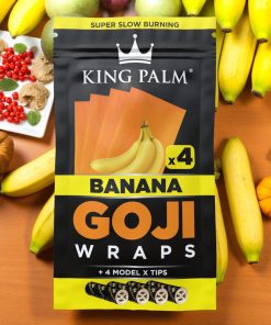 King Palm Banana Goji Wraps w/ Tips 4pk