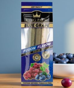 King Palm Blue Grape Mini Rolls 2pk