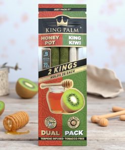 King Palm Honey Pot + King Kiwi King Rolls 2pk