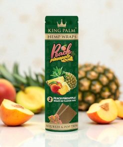 King Palm Wraps w/Tips Peach Pineapple 2pk
