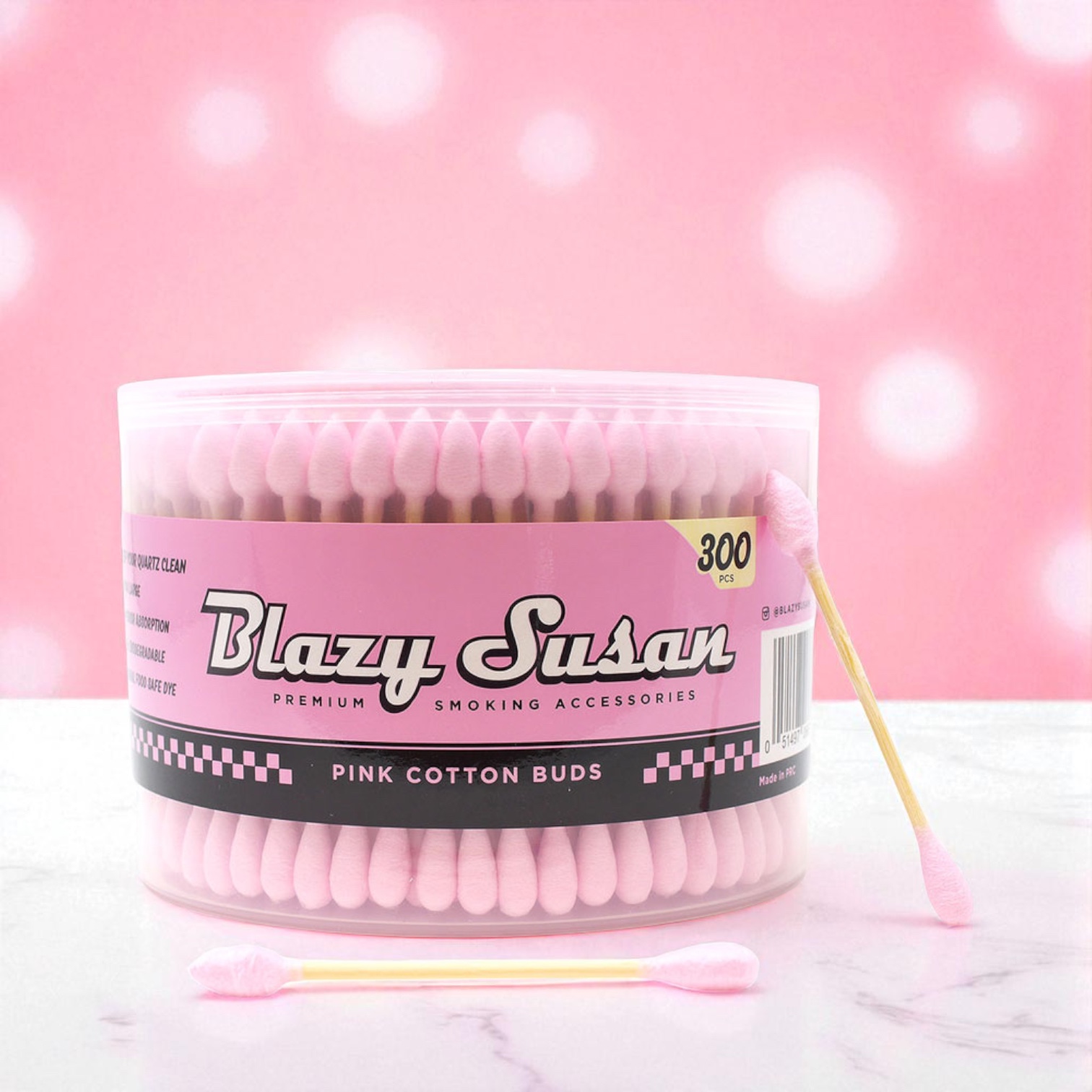 Blazy Susan Pink Cotton Buds 300ct