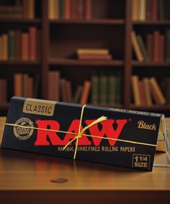 Raw Classic Black 1 1/4 Rolling Papers