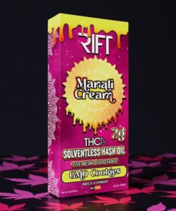 Rift Manali Cream Solventless Hash Live Resin GMO 2g Disposable Cart