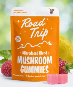 Road Trip Microdosed Carpe Diem Pink Lemonade Mushroom Gummies 20pk