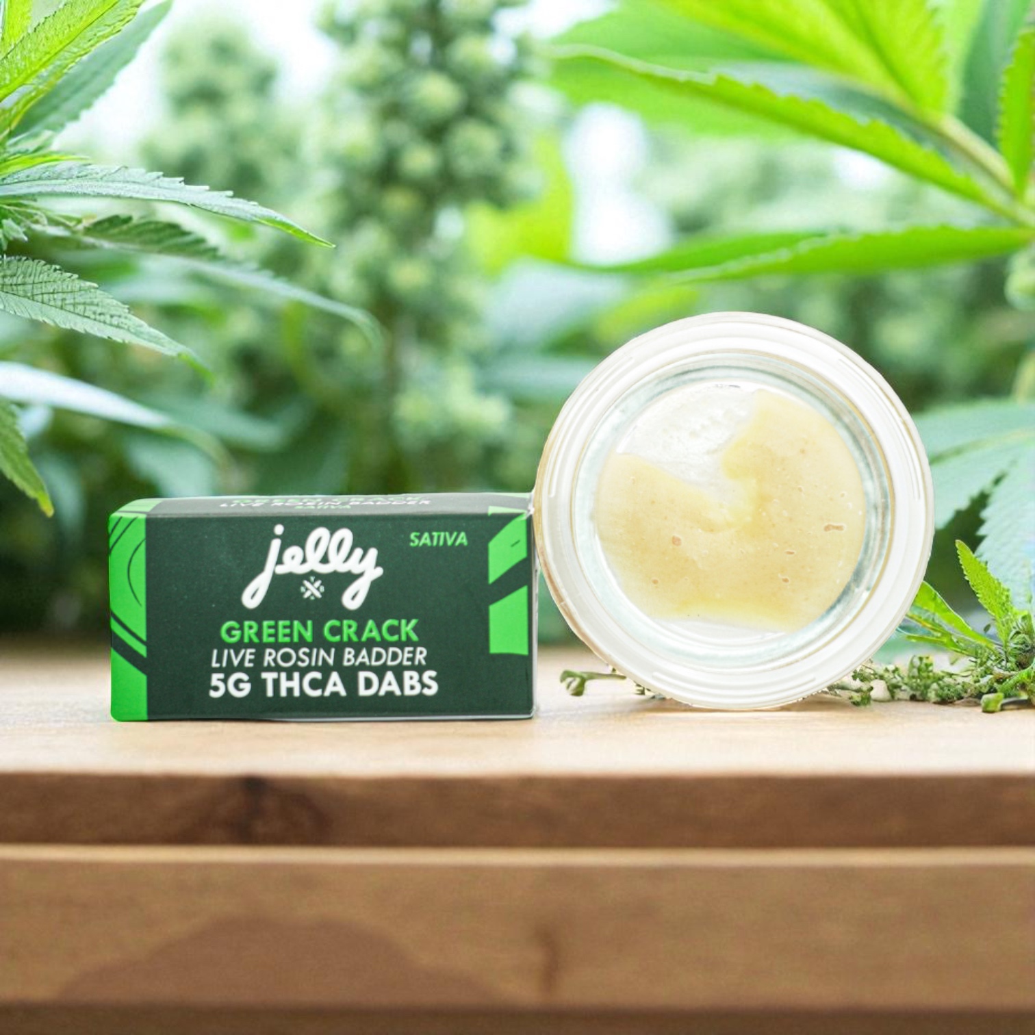 NYB Labs x Jelly Green Crack Live Rosin 5g Dabs