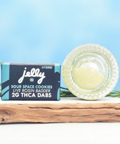NYB Labs X Jelly Sour Space Cookies Live Rosin 2g Dabs