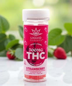 Liquid Gummies Strawberry 4:1 THC:CBD 300mg Hybrid Gummies 20ct
