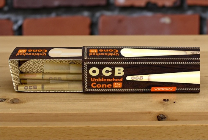 OCB Unbleached 1 1/4 Cones 32pk