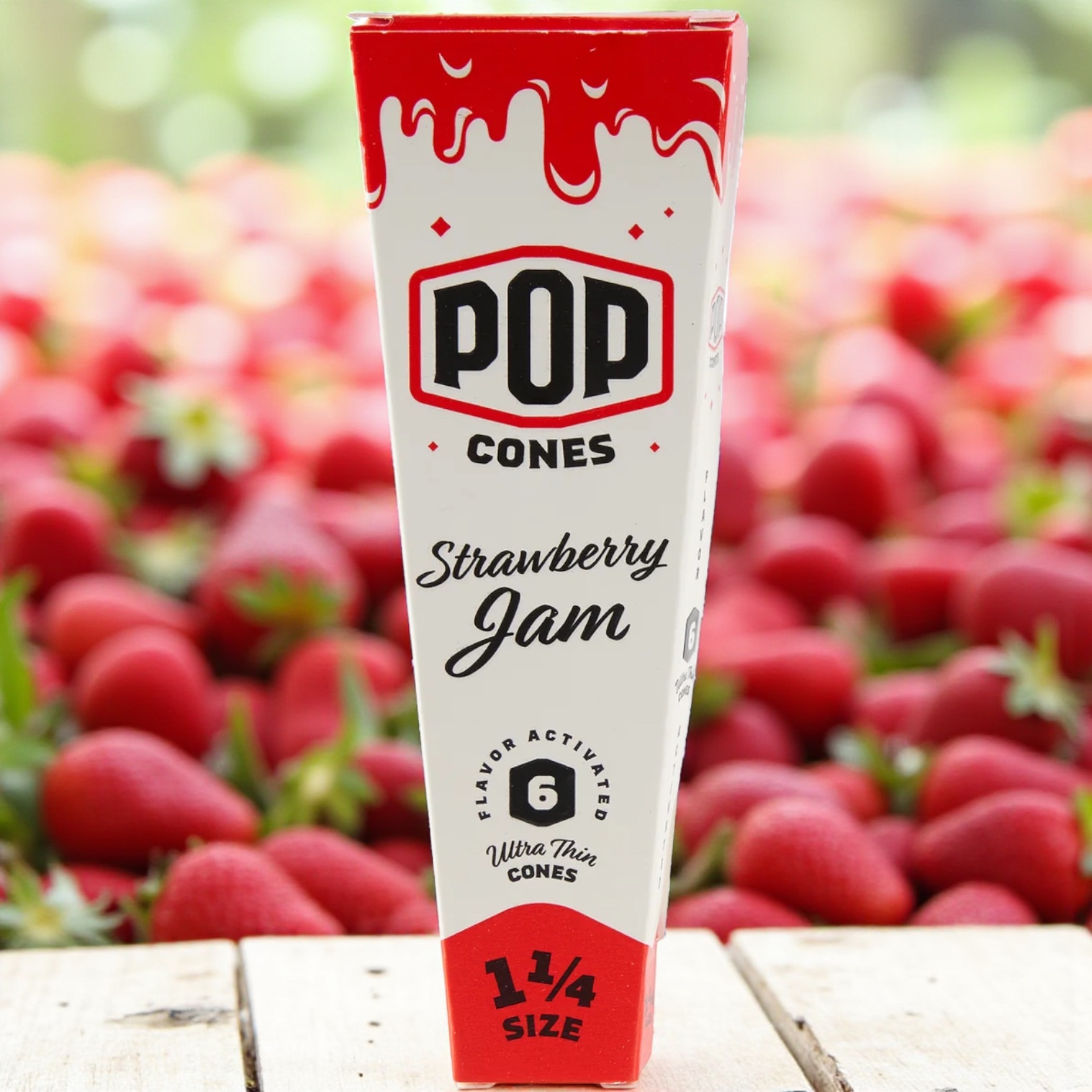 Pop Cones Strawberry Jam 1 1/4 6pk